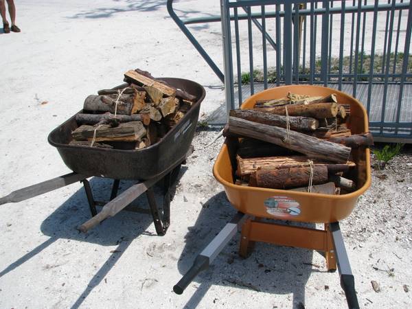 Firewood for sale to campers on Cayo Costa State Park.