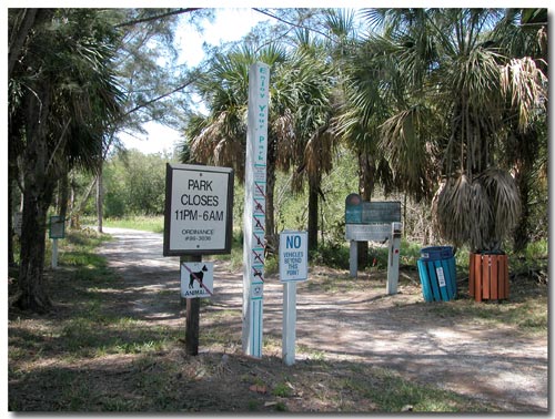 Park at North Lido, Sarasota, Florida.