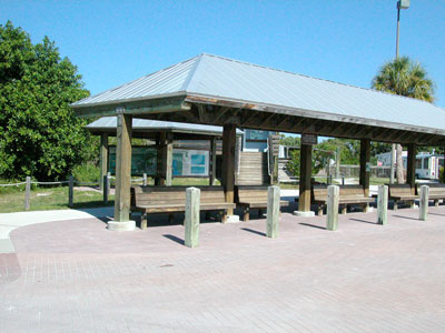 tram station at Lover's Key State Park