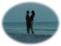 honeymooners on lover's Key beach