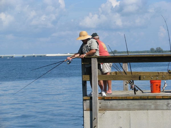Fishing on Sanibel Lighthouse pier